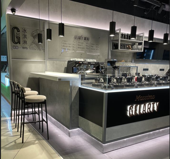 Барна зона з високою посадкою